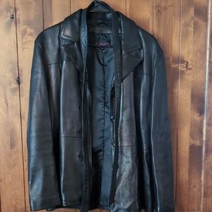 Elegant Black Leather Jacket